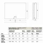 Hydraulische Design-Heizkörper, Stahlabdeckung, Scirocco H Licht Viadurini