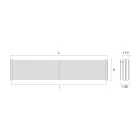 Hydraulischer Stahlheizkörper mit drei Abschnitten von Made in Italy Elements – Ciambella Viadurini