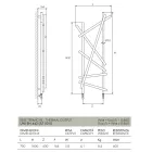 Hydraulischer Heizkörper aus Stahl mit runden Rohren, hergestellt in Italien – Random Viadurini