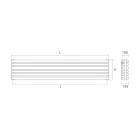 Hydraulischer Heizkörper aus reinweißem Stahl, hergestellt in Italien – Cookies Viadurini