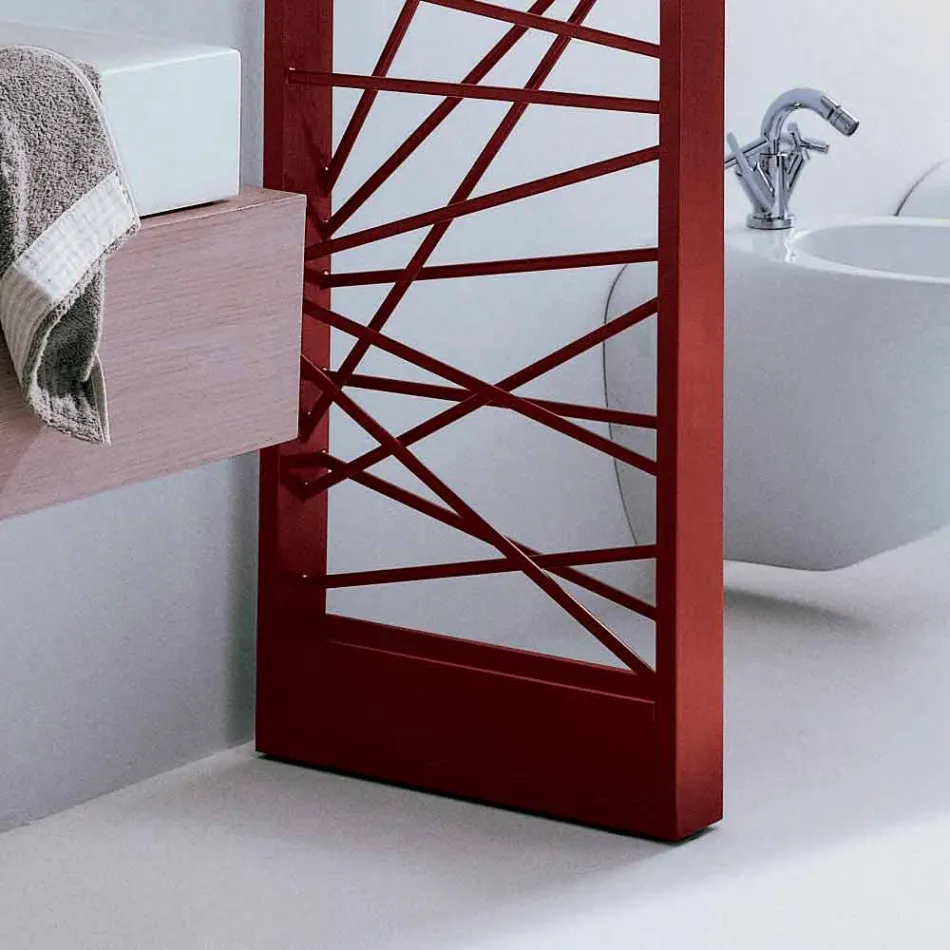 Hydraulische Termoarredo Stahl, metropolitan Stil Mikado Scirocco H Viadurini