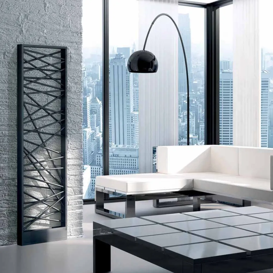 Hydraulische Termoarredo Stahl, metropolitan Stil Mikado Scirocco H Viadurini