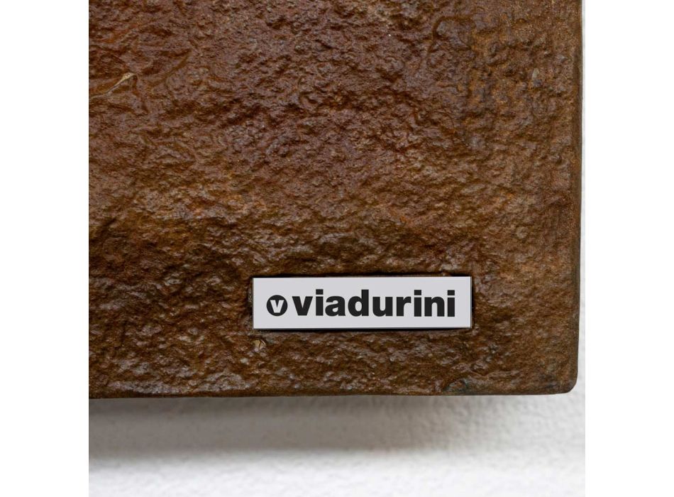Hydraulischer Heizkörper aus italienischem Marmorpulver mit Corten-Finish – Terraa Viadurini