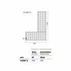 Termoarredo lego moderner elektrischer gefärbt, Ziegel von Scirocco H Viadurini