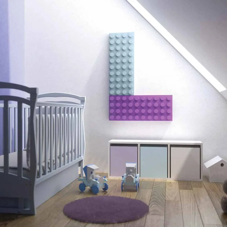 Termoarredo Elektro-Design gemacht Lego Brick in Italien Scirocco H Viadurini