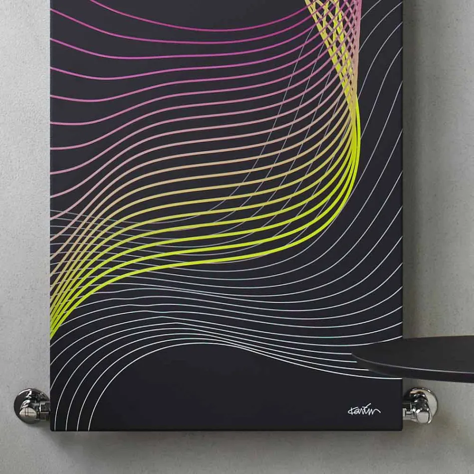 Moderner hydraulischer Wandkühler aus Stahl mit 839 Watt Dekoration - Kelvin Viadurini