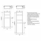 Kühlerhandtuchhalter Vertikales Design Hydraulisch bis 719 Watt - Rebel Viadurini