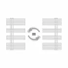 Kühler Chrom Handtuchwärmer in Stahl Hydraulic Design 483 W - Pavone Viadurini