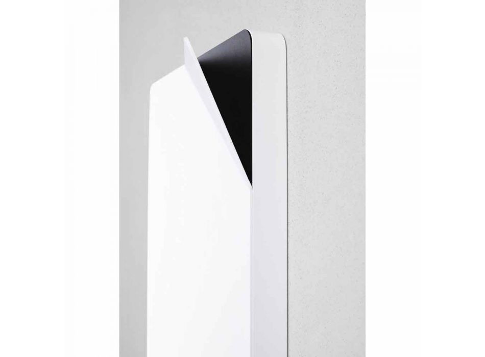 Vertikaler Kühler mit hydraulischem Design aus farbigem Aluminium bis 662 W - Buch Viadurini