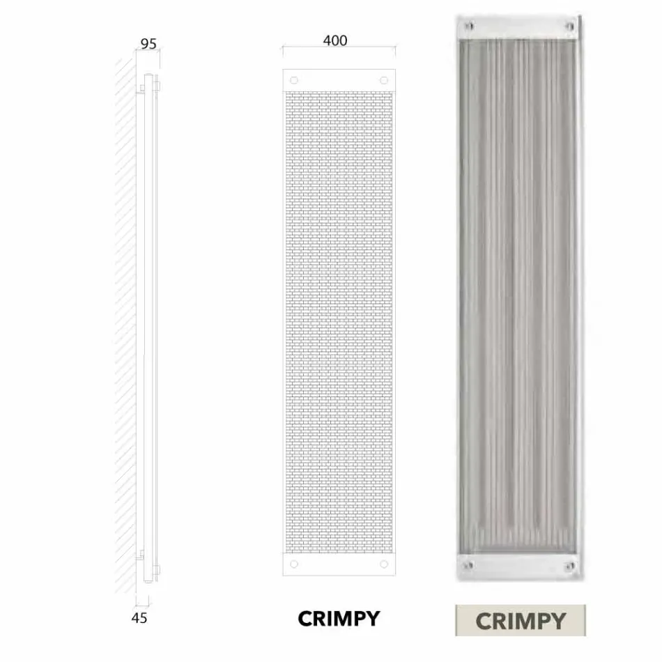 Vertikale hydraulische Termoarredo modernes Design Neues Kleid von Scirocco H Viadurini