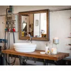 Aufsatzwaschtisch aus Norcia-Streifenteak Viadurini