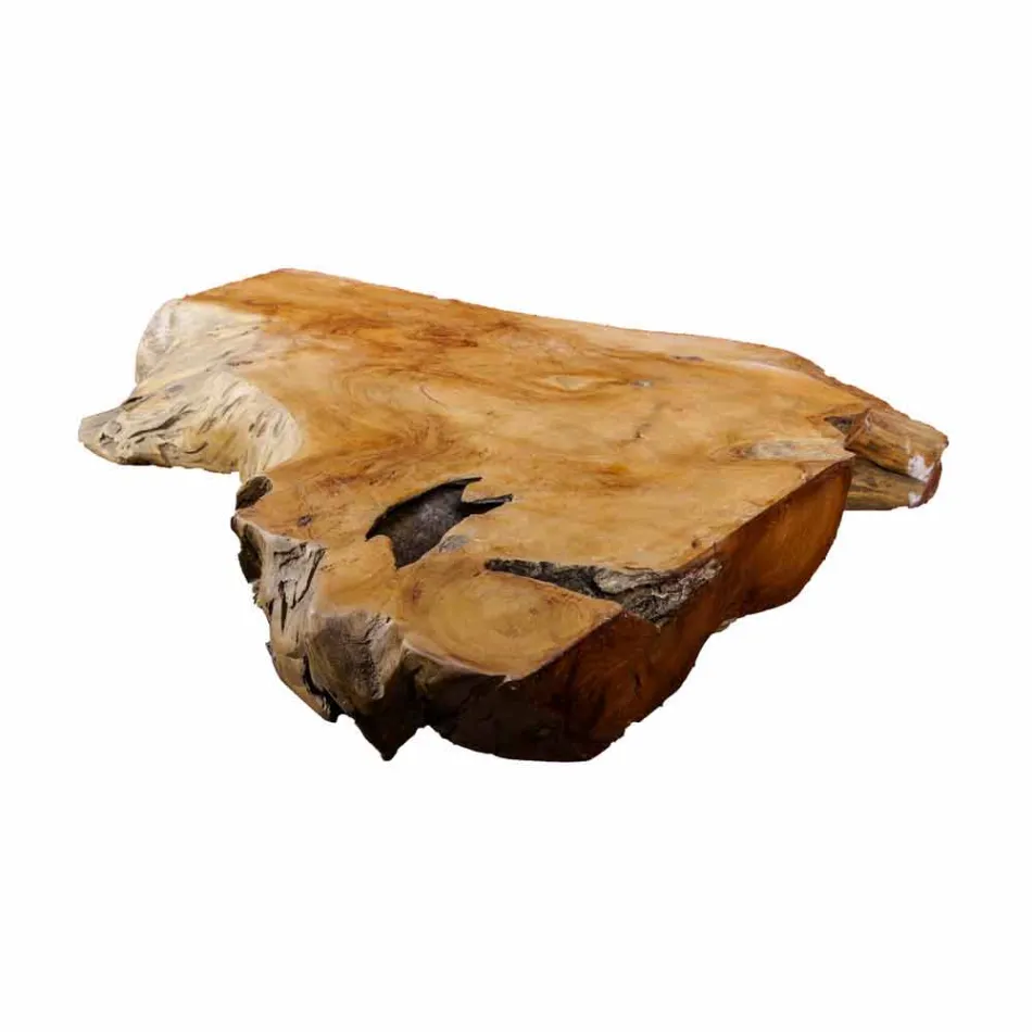 Abgehängte Badezimmerplatte aus massivem Teakholz, Einzelstück - Perfekt Viadurini