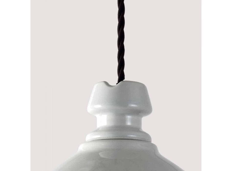 TOSCOT Battersea Lampe weiße Keramik-Suspension Viadurini