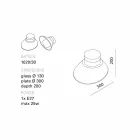 TOSCOT Chapeau! Lampe Wand / Decke in der Toskana gemacht Viadurini