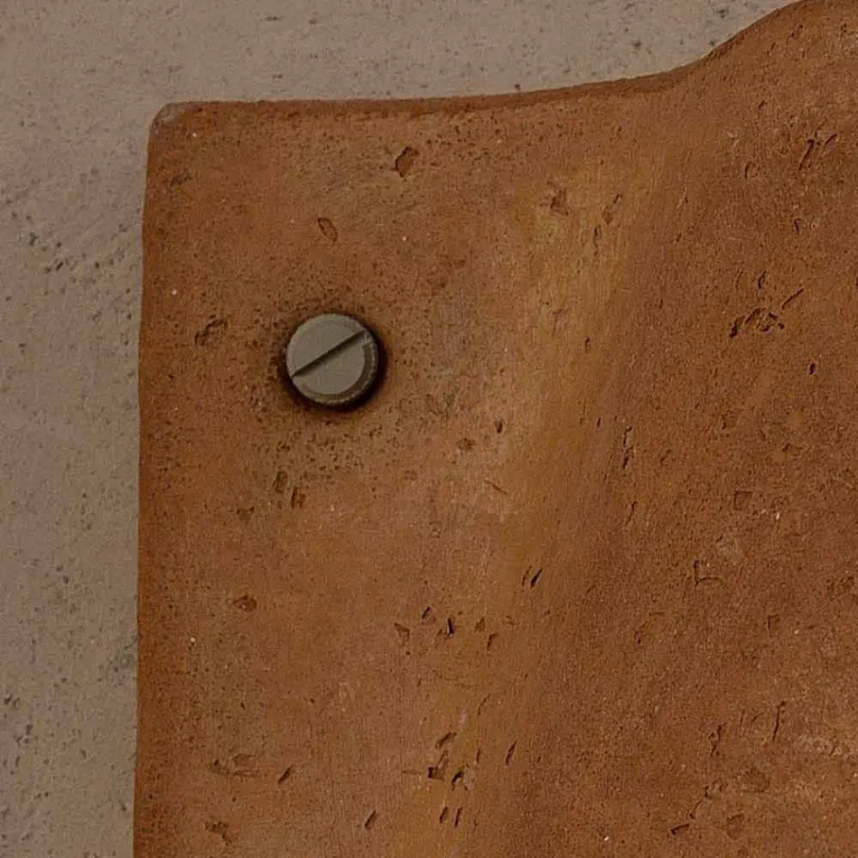 Toscot Lido Terracotta-Wandleuchte für den Innen- und Außenbereich, hergestellt in Italien Viadurini