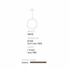 TOSCOT Newton Moderne Pendelleuchte in handgemachten Terracotta Viadurini