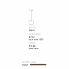 TOSCOT Newton Moderne Pendelleuchte in handgemachten Terracotta Viadurini