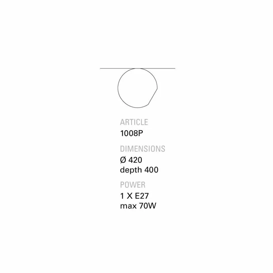 TOSCOT Newton Decke / Wand schräg Terrakotta Viadurini