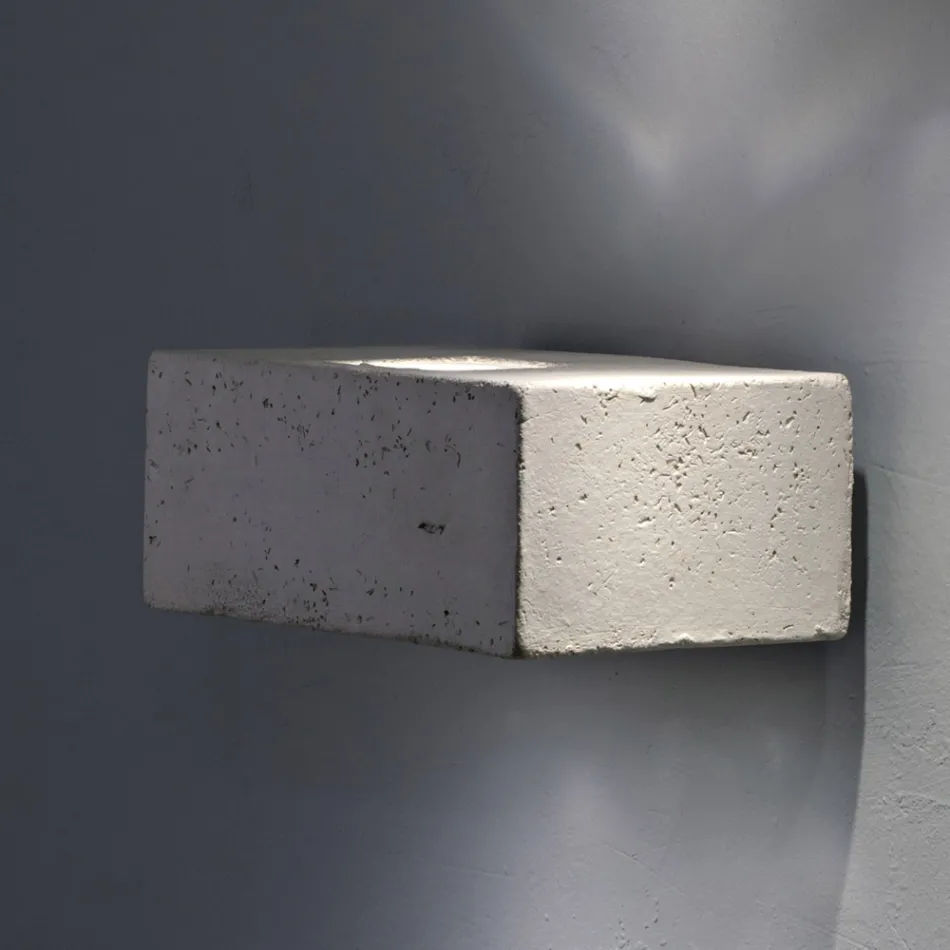 Toscot Smith LED-Gartenwandleuchte aus Terrakotta, hergestellt in der Toskana Viadurini