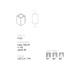 Handgefertigte LED-Gartenwandleuchte aus Terrakotta von Toscot Smith Viadurini