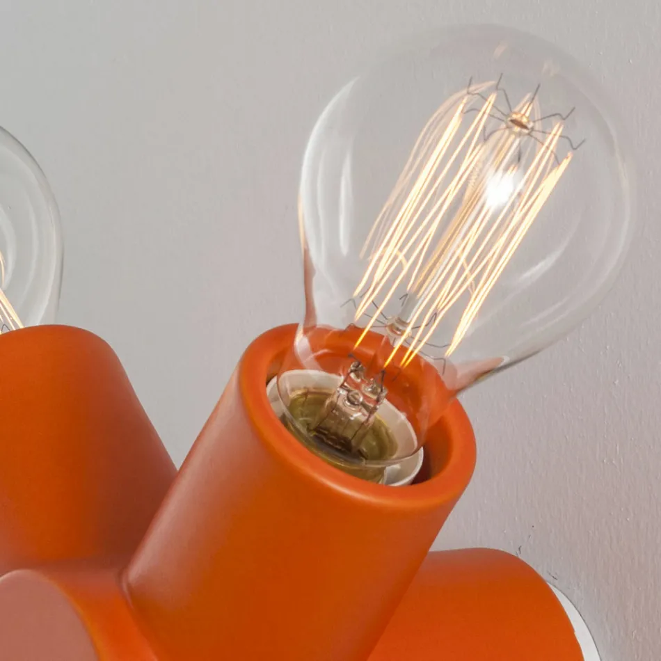 Toscot Traffic Wandleuchte aus Keramik und Metall, hergestellt in der Toskana Viadurini