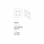 Toscot Vivaldi Design Wandlampe aus Terrakotta, hergestellt in Italien Viadurini