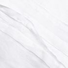 Weiße Leinentischdecke mit italienischem Luxus-Plisseerand – Tippel Viadurini