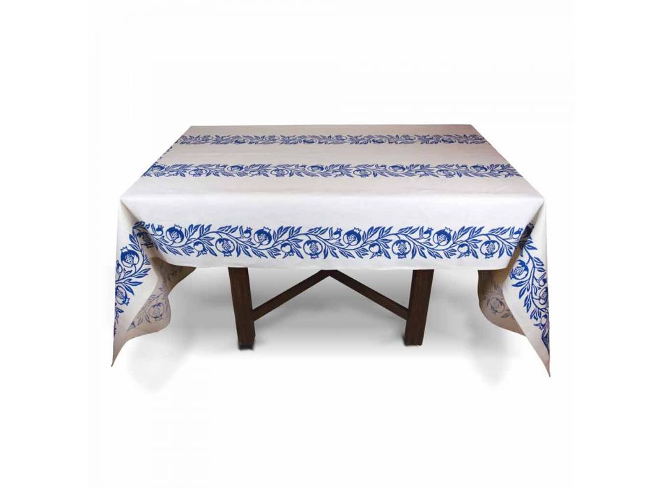 Tischdecke mit handbedrucktem Design von hoher italienischer Handwerkskunst - Marken Viadurini