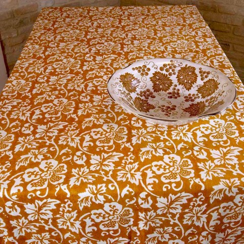Schmutzabweisende Tischdecke Made In Italy – 150x150 Cm, 100 % Baumwolle, Digitaldruck