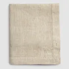 Rechteckige Leinentischdecke mit Knopflöchern und 10 Knöpfen, luxuriös – mediterran Viadurini