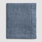 Rechteckige Leinentischdecke mit Knopflöchern und 10 Knöpfen, luxuriös – mediterran Viadurini