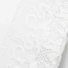 Luxuriöse weiße rechteckige Leinentischdecke mit Rahmen oder Spitze – Davinci Viadurini