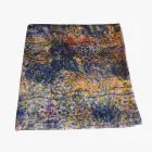 Hochwertige italienische handgefertigte Tischdecke mit handbedruckter Baumwolle Viadurini