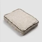 Große Kosmetiktasche für Damen oder auf Reisen aus luxuriösem Leinen und Baumwolle – Yeti Viadurini