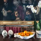 Mittleres Eierdekor aus Paonazzo-Marmor Elegantes Design Made in Italy - Olimo Viadurini