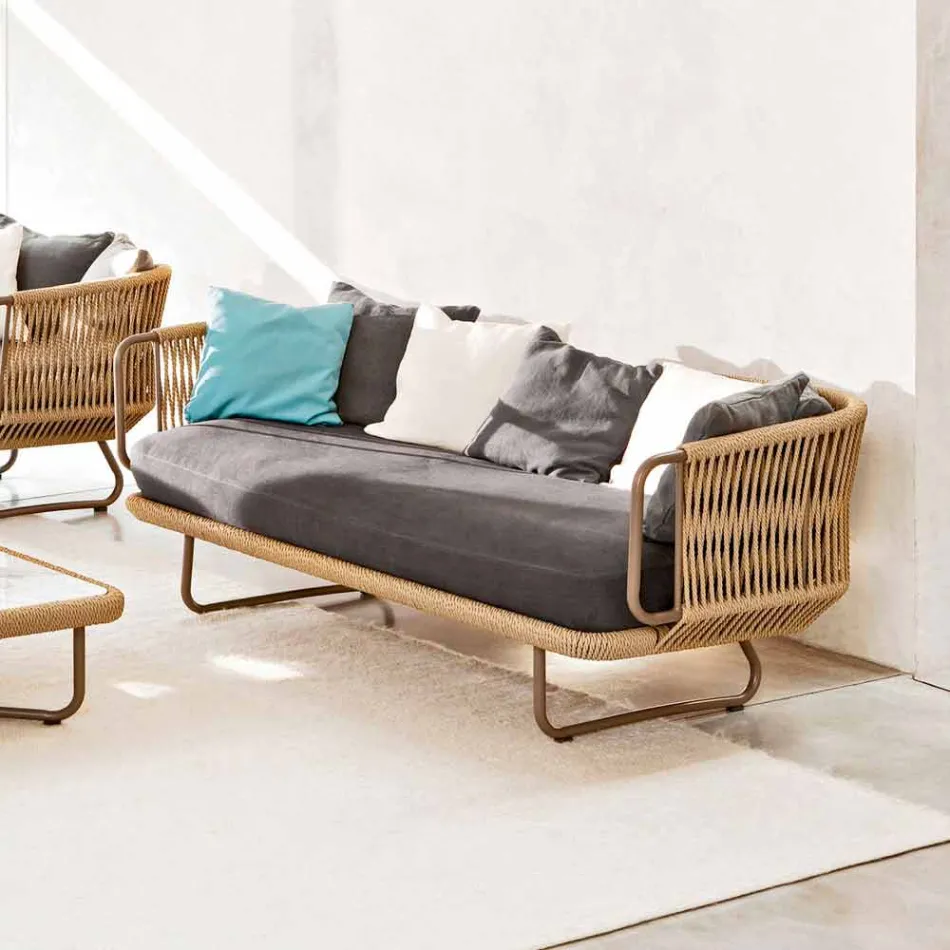 Varaschin Babylon 2-Sitzer-Sofa im modernen Design Viadurini