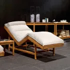 Varaschin Barcode Modernes Gartenbett / Teakholz Viadurini