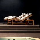 Varaschin Barcode Modernes Gartenbett / Teakholz Viadurini