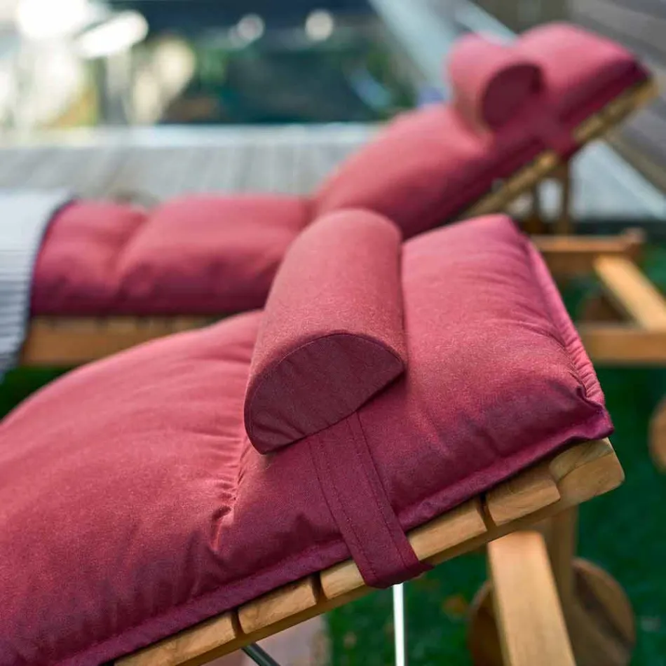 Varaschin Barcode Modernes Gartenbett / Teakholz Viadurini