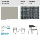 Varaschin Clever Stuhl aus modernem Design Garten, 6 Stück Viadurini