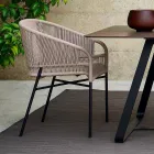 Varaschin hochwertiger Outdoor Sessel handgeflechtet 2 Teile Viadurini