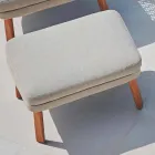 Outdoor-Fußstütze Varaschin Emma aus gepolstertem Stoff Viadurini