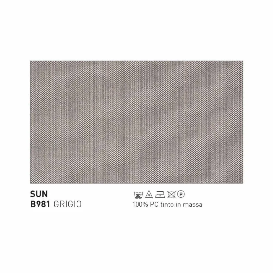 Varaschin Emma gepolsterter Außensessel mit modernem Design Viadurini