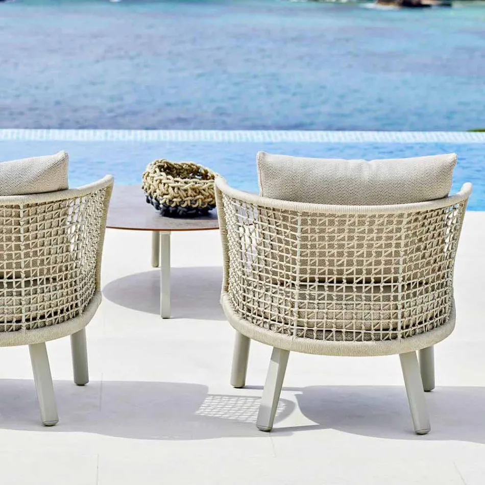 Varaschin Emma gepolsterter Garten- und Stoffsessel Viadurini