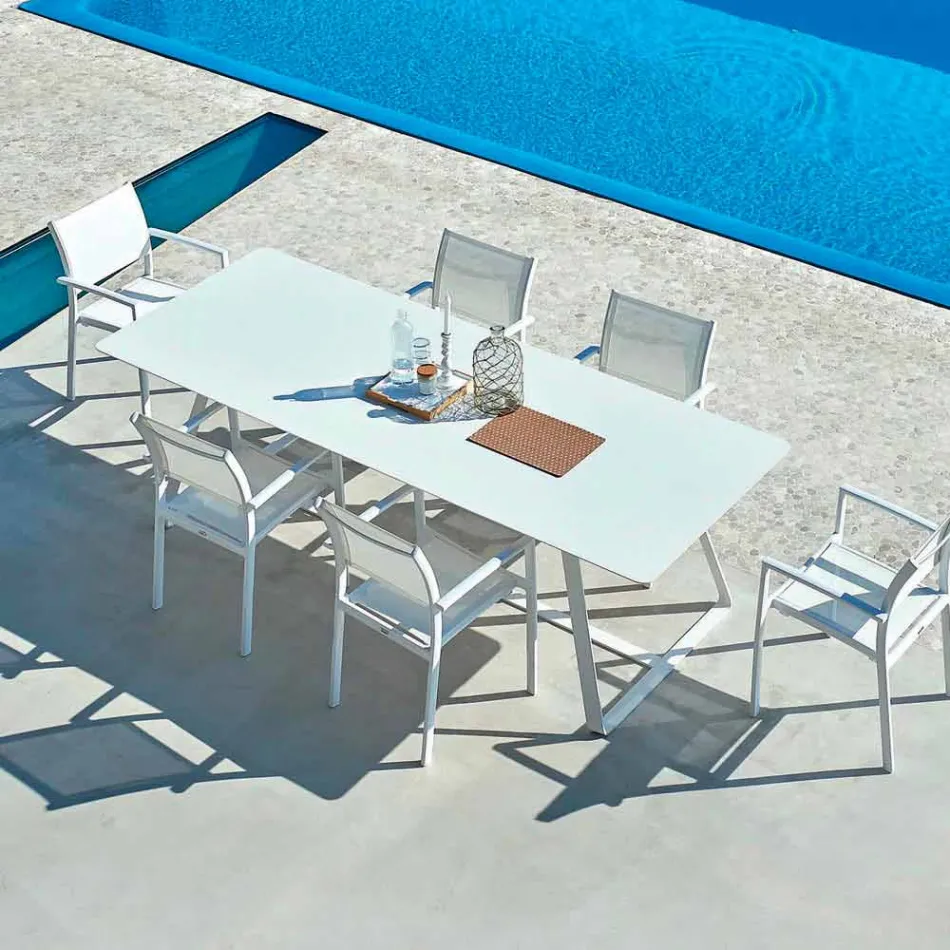 Varaschin Kolonaki Tabelle moderne Gärten in verschiedenen Größen Viadurini