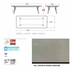 Varaschin Link-Tabelle H 65 cm Gärten erweiterbar auf bis zu 350 cm Viadurini