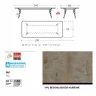 Varaschin Link-Tabelle H 65 cm Gärten erweiterbar auf bis zu 350 cm Viadurini