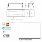 Varaschin Link-Garten Anschiebetisch mit Teakholz Beinen, H75 cm Viadurini