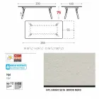 Varaschin Link-Garten Anschiebetisch mit Teakholz Beinen, H75 cm Viadurini