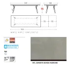 Varaschin Link moderner ausziehbarer Gartentisch, H 73,2 cm Viadurini